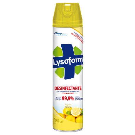 DESINFECTANTE LYSOFORM AEROSOL CITRICO 360 CC DESINFECTANTE LYSOFORM AEROSOL CITRICO 360 CC