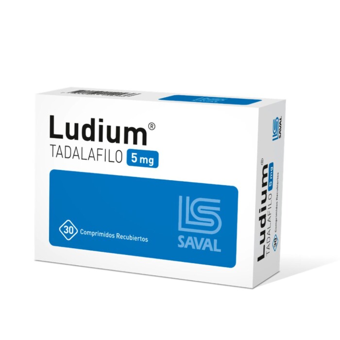 LUDIUM 5 MG. CJ X 30 COMP. REC. única