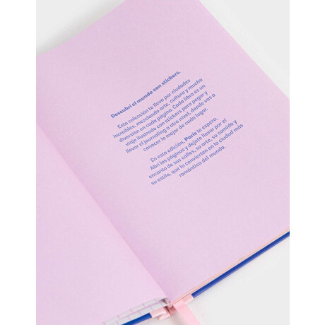 Libro De Stickers Journaling Azul Medio