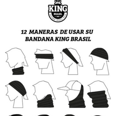 Bandana colores con protección UV King Brasil Naranja