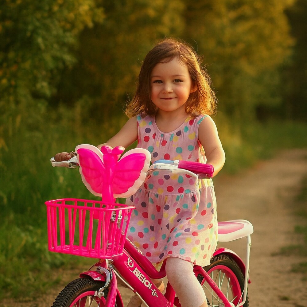 Bicicleta Butterfly rodado 14 Fucsia