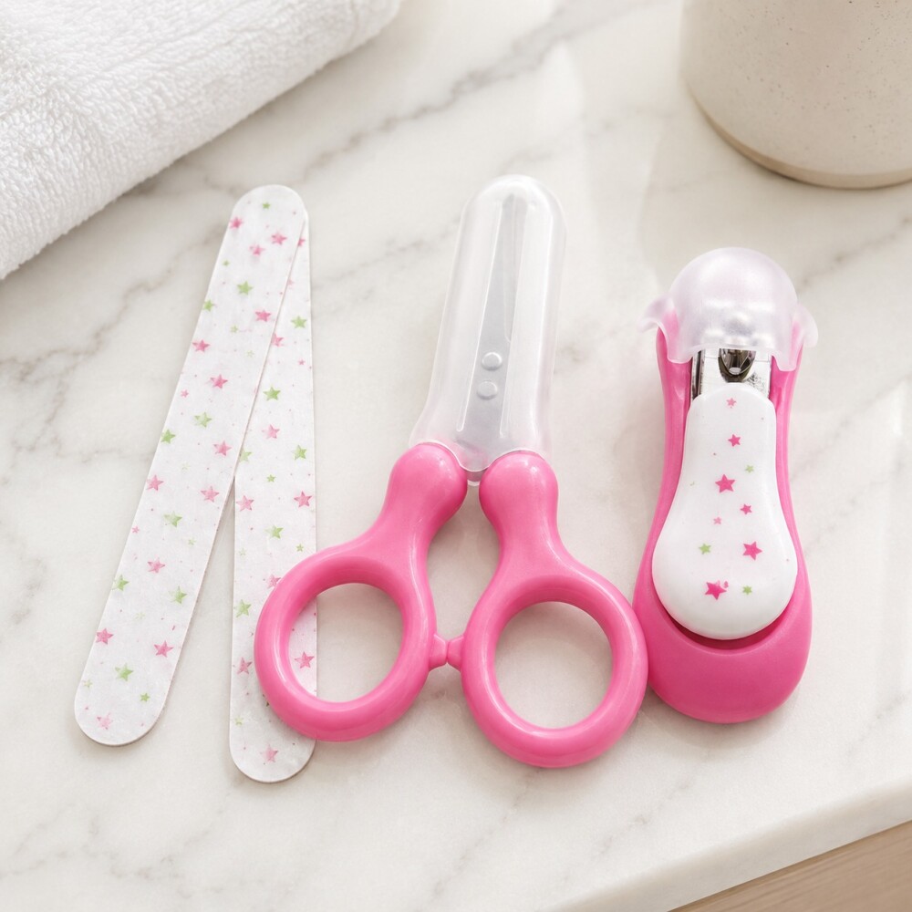 Set uñas cuidado manos P&F rosado