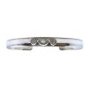 Brazalete "Agra" silver piedra de la luna y labradorita-BR2010 conpiedra