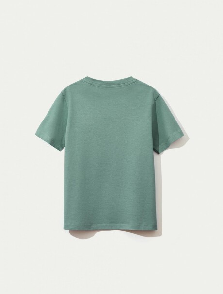 CAMISETA BÁSICA UNISSEX INFANTIL VERDE