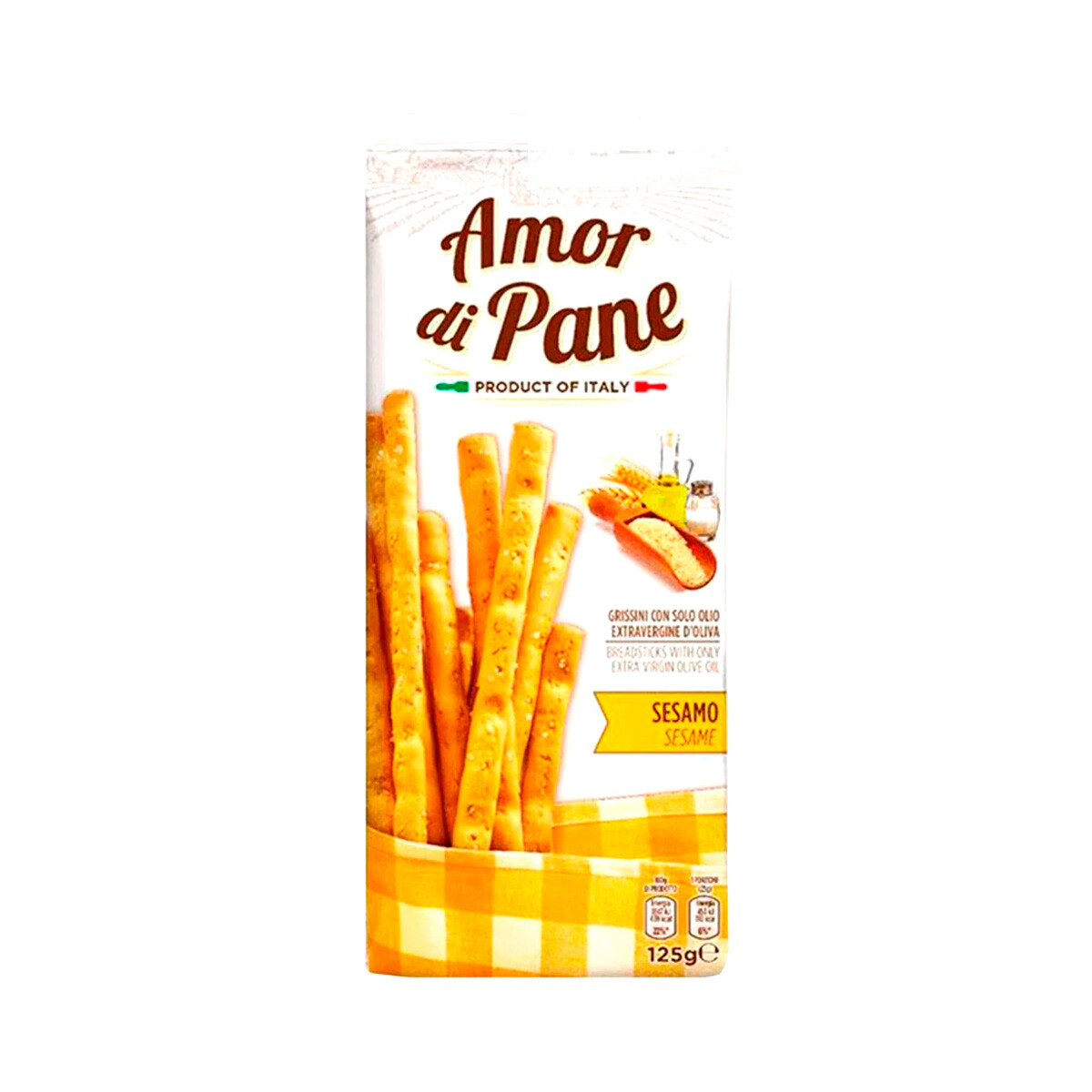 GRISINES AMOR DI PANE 125GRS - Sésamo 