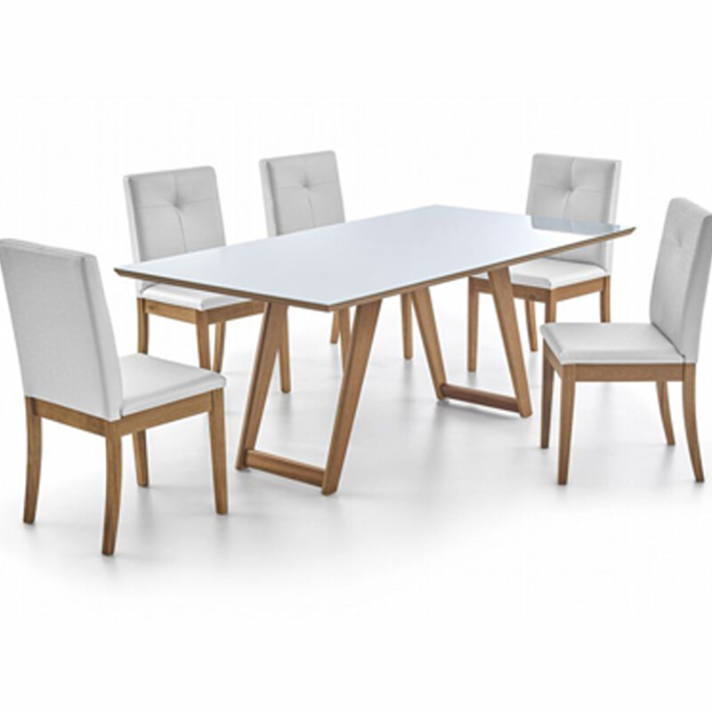 MESA COMEDOR - PATAS MADERA - TAPA LACA OFF WHITE C/VIDRIO MESA COMEDOR - PATAS MADERA - TAPA LACA OFF WHITE C/VIDRIO