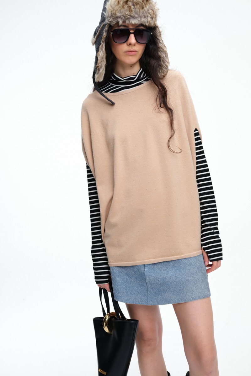 TOP CUADRADO Beige