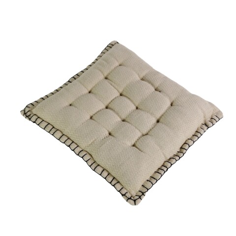 COJIN CUAD BEIGE P/SILLA 38X38CM Unica