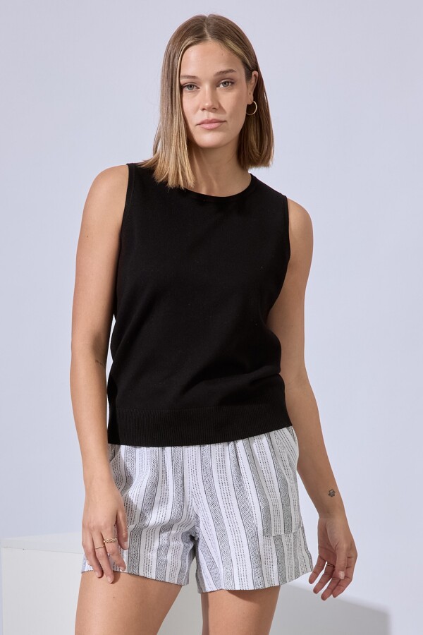 Musculosa Tejida NEGRO