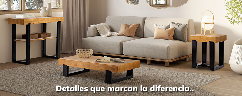 Seleccionados para tu living - Productos en madera maciza