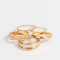 Sets Anillos De metal Set De Anillos Essential - Dorado
