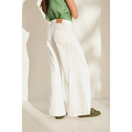 Pantalon Wide Xl Linen Ss26 Manteca