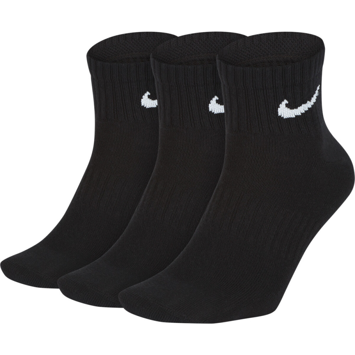 Medias Everyday Lightweight 3-Pack Unisex - Negro 