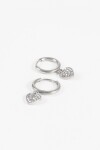 Aros dije cora strass plateado