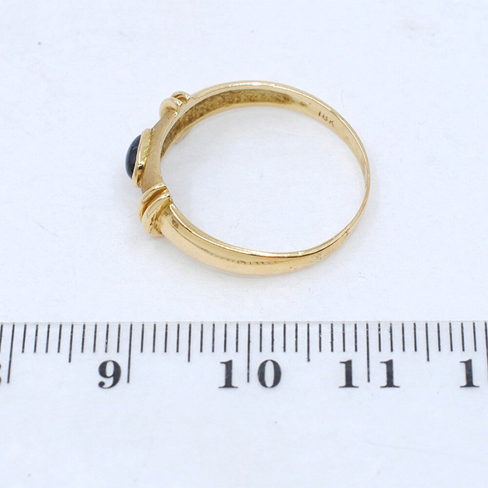 Anillo En Oro 18K Y Zafiro Anillo En Oro 18K Y Zafiro