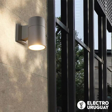 Aplique Cilindro Unidireccional Gris 1 Luz E27 Aplique Cilindro Unidireccional Gris 1 Luz E27
