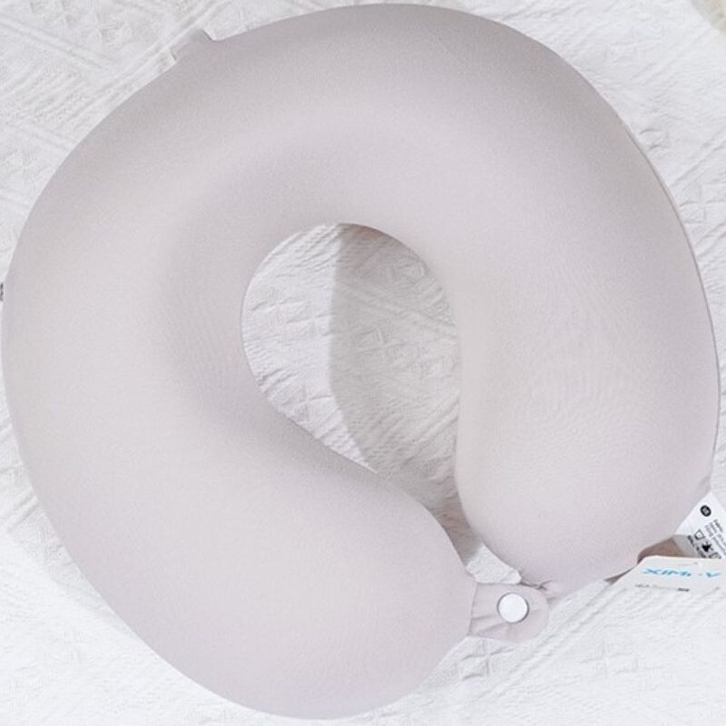 Almohada De Viaje De Espuma Viscoelástica - Seda - Gris Almohada De Viaje De Espuma Viscoelástica - Seda - Gris