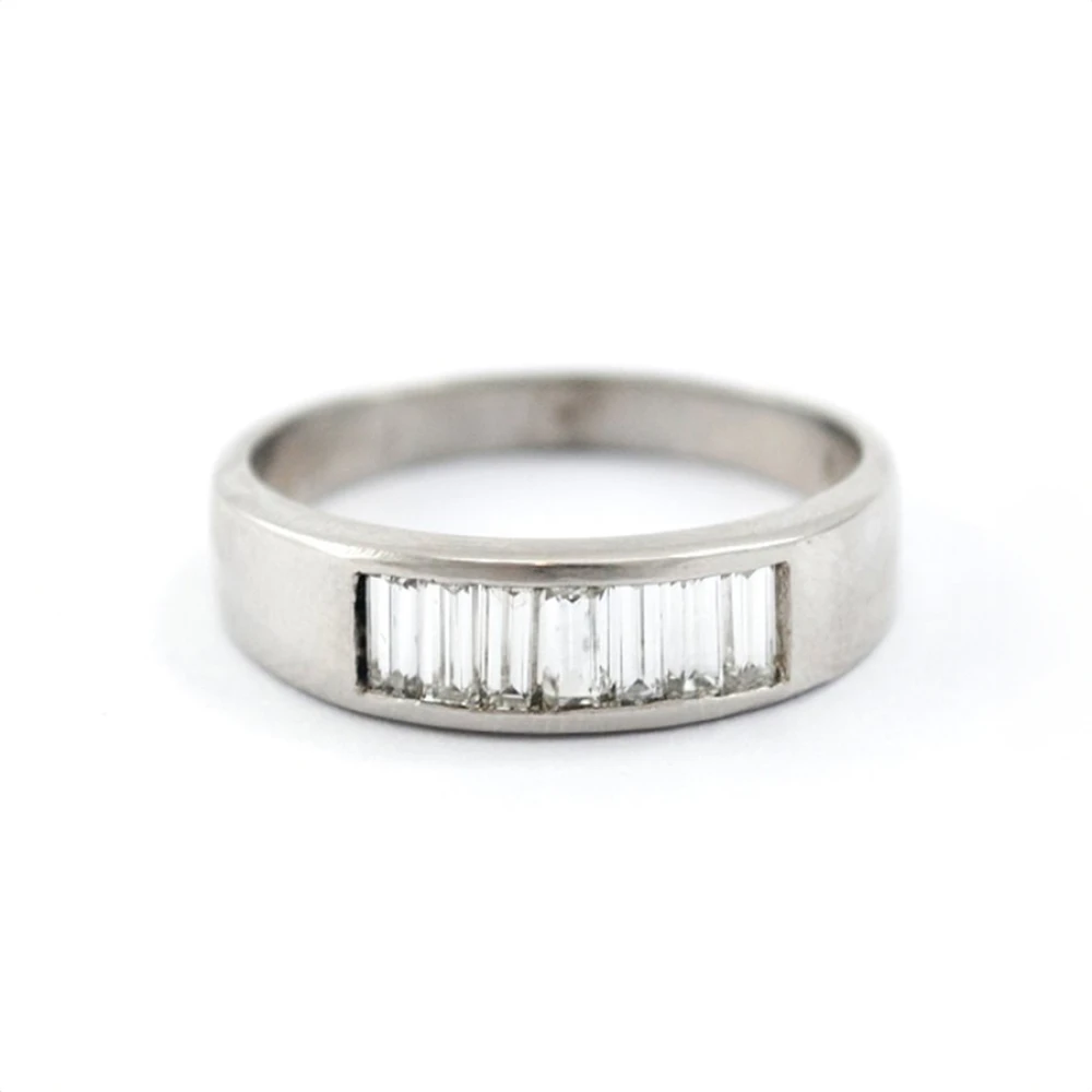 Anillo Oro Blanco 18K Con Brillantes Anillo Oro Blanco 18K Con Brillantes