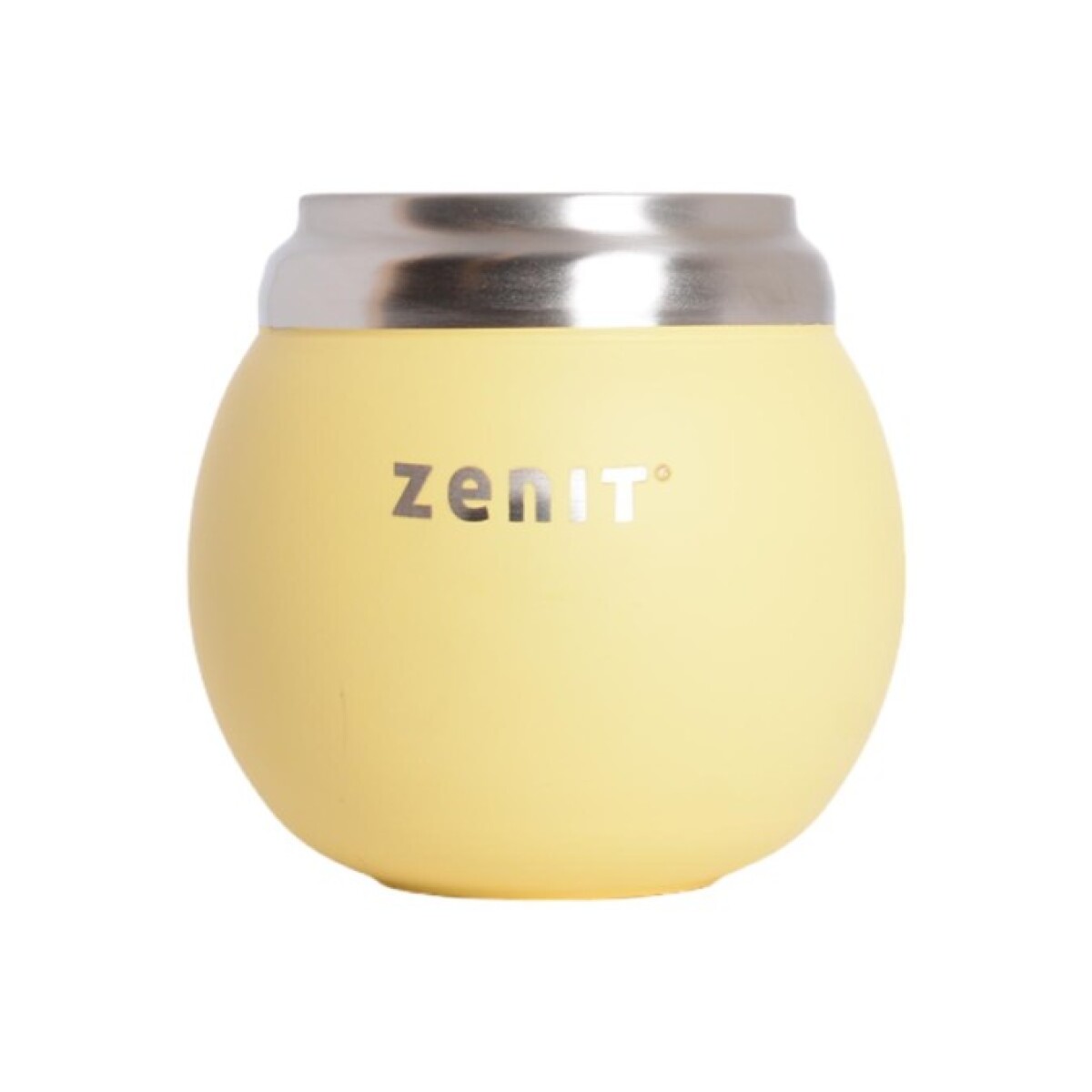 Mate Zenit con Tapa Acero Inoxidable 120ML - AMARILLO 