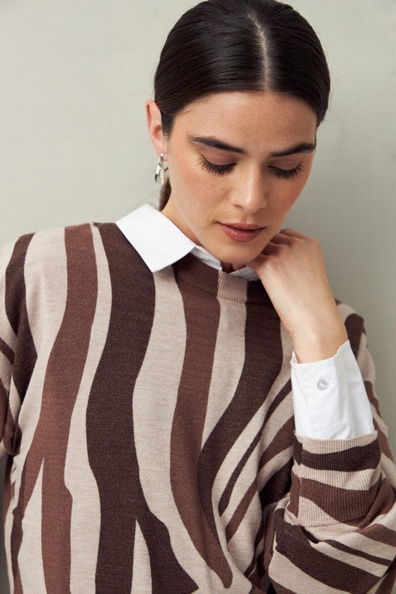 SWEATER NORA Visón