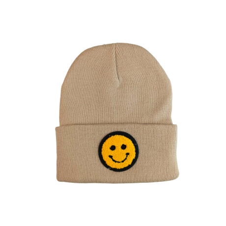 Gorro de lana smile Beige
