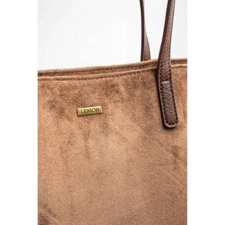 Travel Bag Gamuza Vegana Marrón