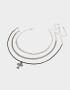 Chokers Con cruz Choker Con Cruz - Plateado