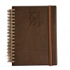 AGENDA ABEZETA 266 GIORNATTA TAPA CON RULO TAPA MARRON OSCURO