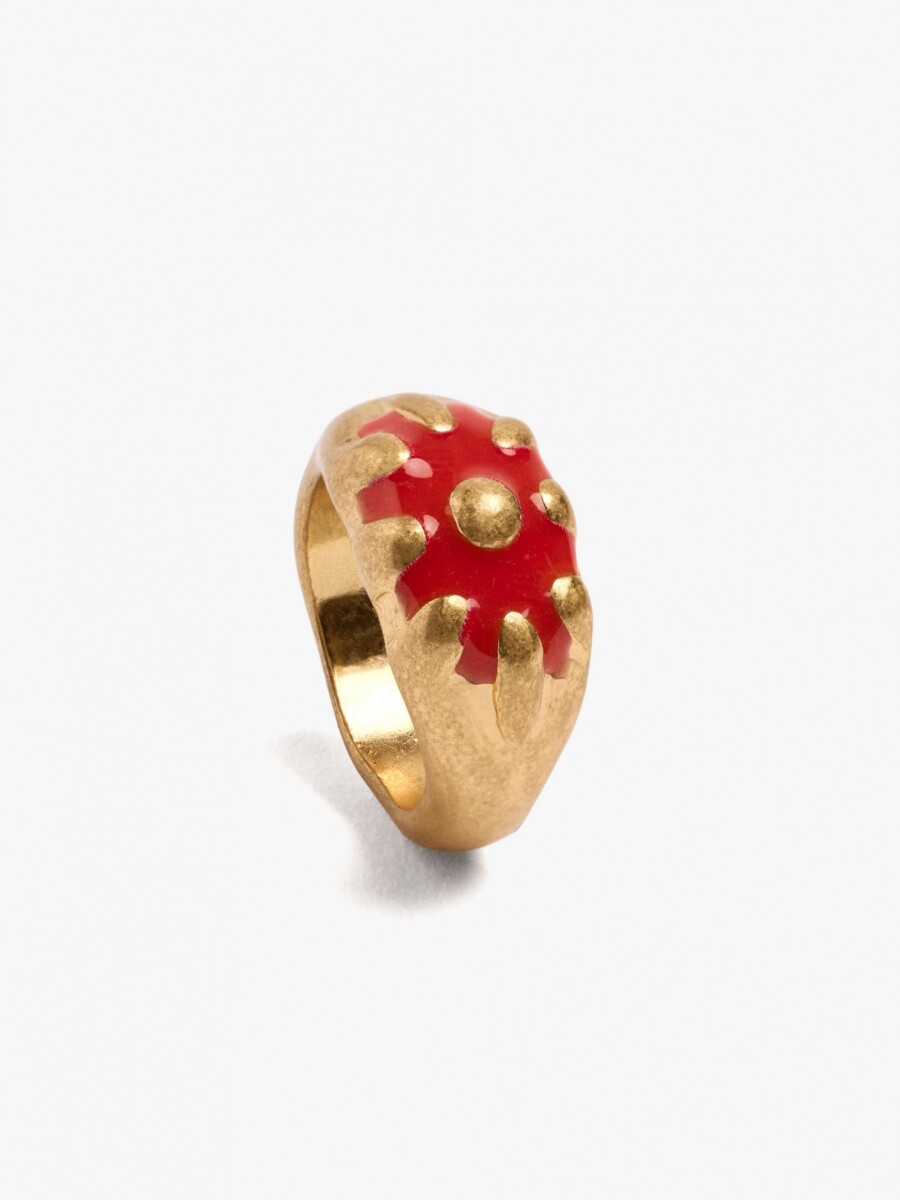 Anillo Con Detalle De Color rosa