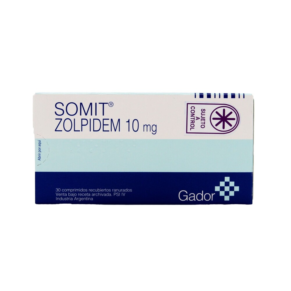 SOMIT 10 MG. CJ X 30 COMPRIMIDOS única