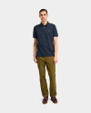 Polo Oyster River Manga Corta Regular Fit Hombre Dark Sapphire-dark Denim