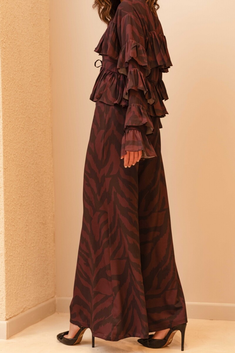 PANTALON SERENA ROUGE NATURAL ZEBRA PANTALON SERENA ROUGE NATURAL ZEBRA