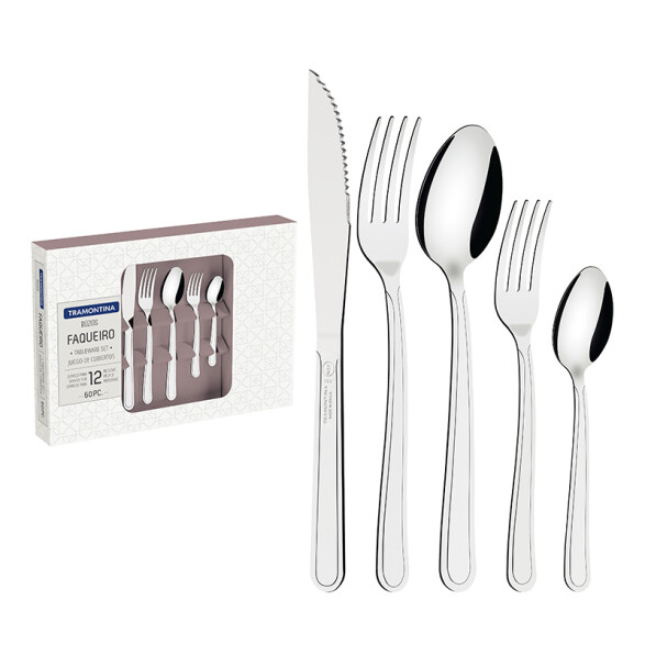 Juego de cubiertos 60 piezas "BUZIOS" -TRAMONTINA TN8926