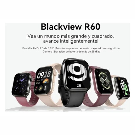 Reloj Inteligente Smartwatch Deportivo Blackview R60 negro
