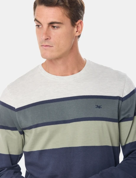 REMERA RAYADA Verde