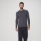 CAMISETA ML MASC PRETO MESCLA