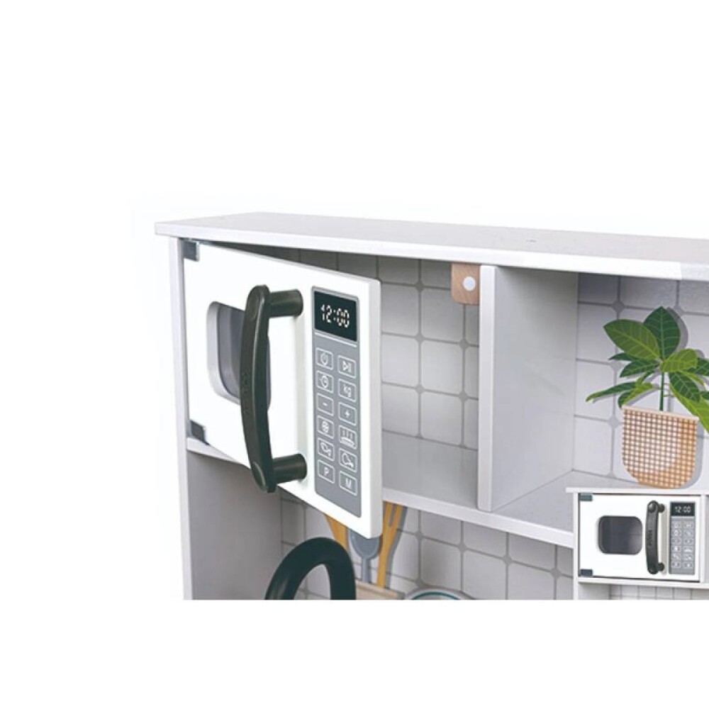 Cocina Hape con Luz y Sonido - gris - con microondas Cocina Hape con Luz y Sonido - gris - con microondas