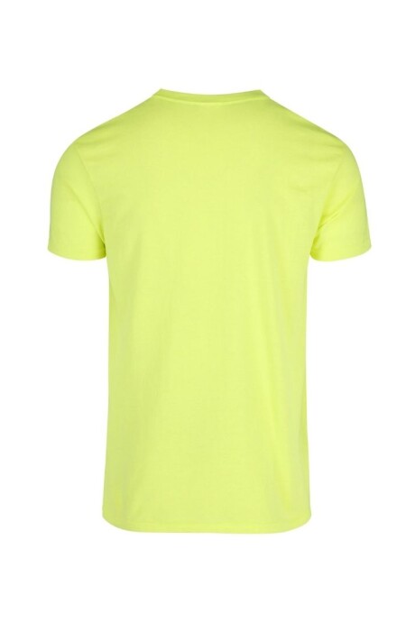 Camiseta a la base jaspe Amarillo neón