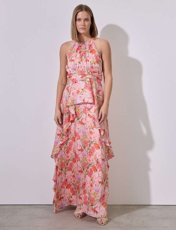 Vestido Maxi Sping CORAL/MULTI