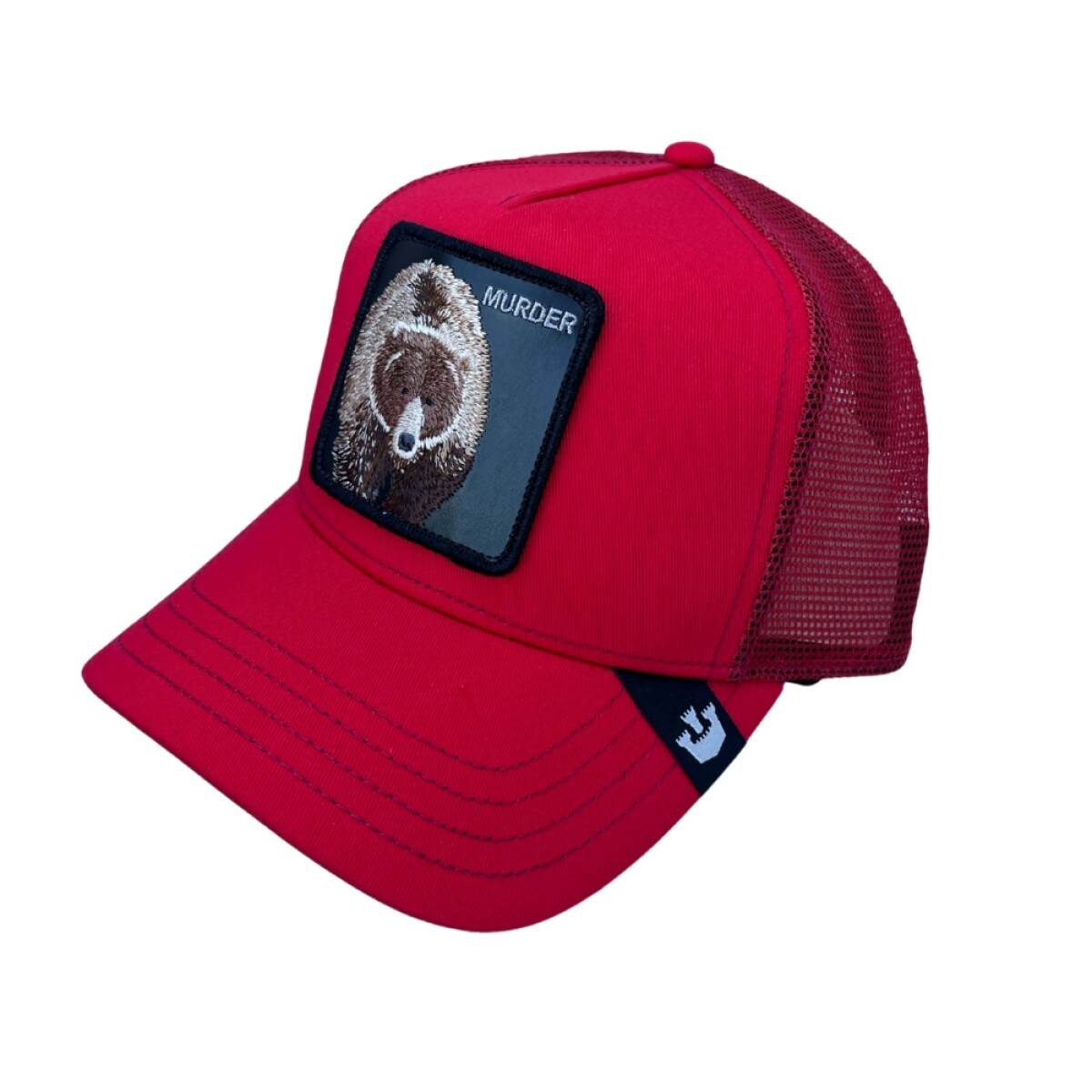 Gorra Goorin Bros Trucker Baseball - The Murder Bear - Rojo 