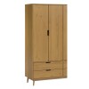 Ropero 4 Puertas 4 Cajones - Línea Nórdica Roble