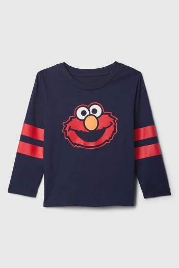 Remera Gráfico Manga Larga Toddler Niño Navy Uniform