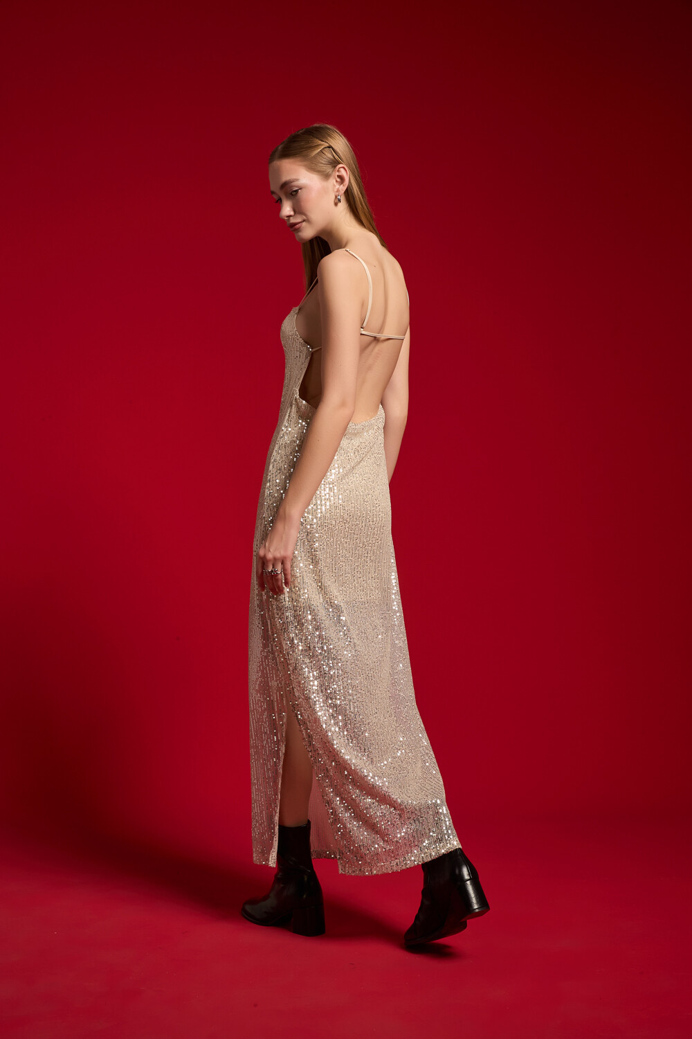 Vestido Indigus Champagne