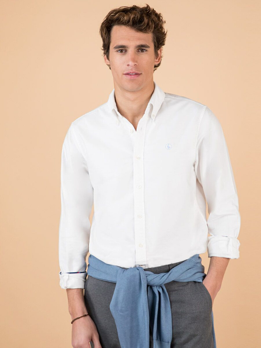 Camisa Oxford - Blanca 
