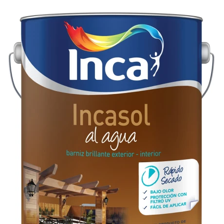 Barniz Incasol Al Agua 4lts. Barniz Incasol Al Agua 4lts.