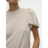 VMIVANA ONELLA SS O-NECK TOP VMA OATMEAL
