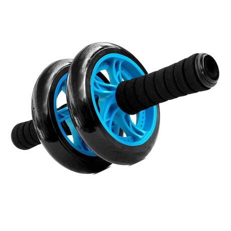 Rueda Doble Ejercicio Abdominal Ab Wheel + Alfombra Multicolor
