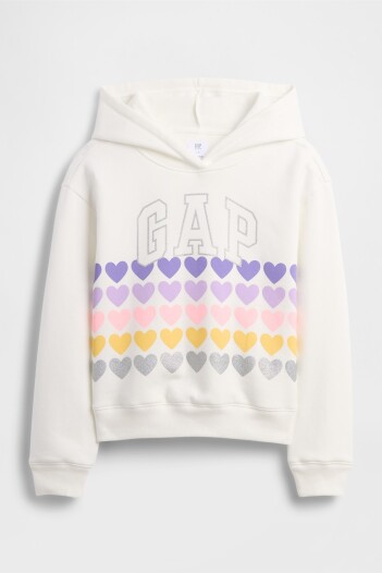 Canguro Logo Gap Niña White Heart Graphic