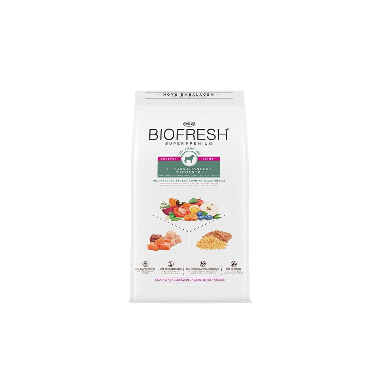 ALIMENTO PERROS BIOFRESH LIGHT RAZAS GRANDES 15KG 