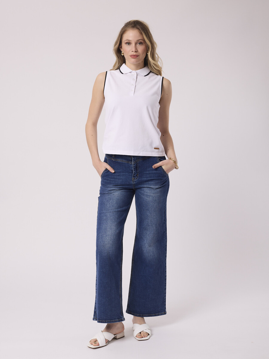 Remera lisa - blanco 